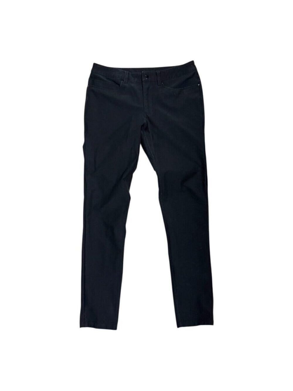 LULULEMON JEANS Slim Fit Casual Black Denim Pants Mens Medium 32x32